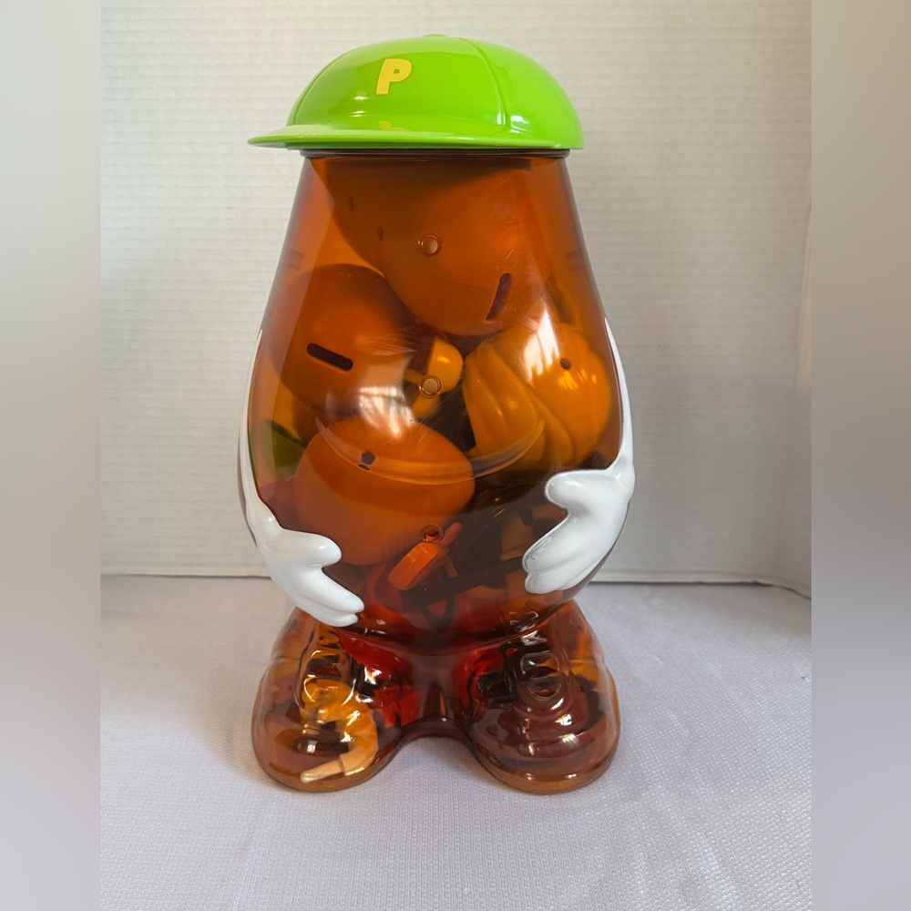 Vintage 2002 Mr Potato Head Jumbo Storage Container w Parts